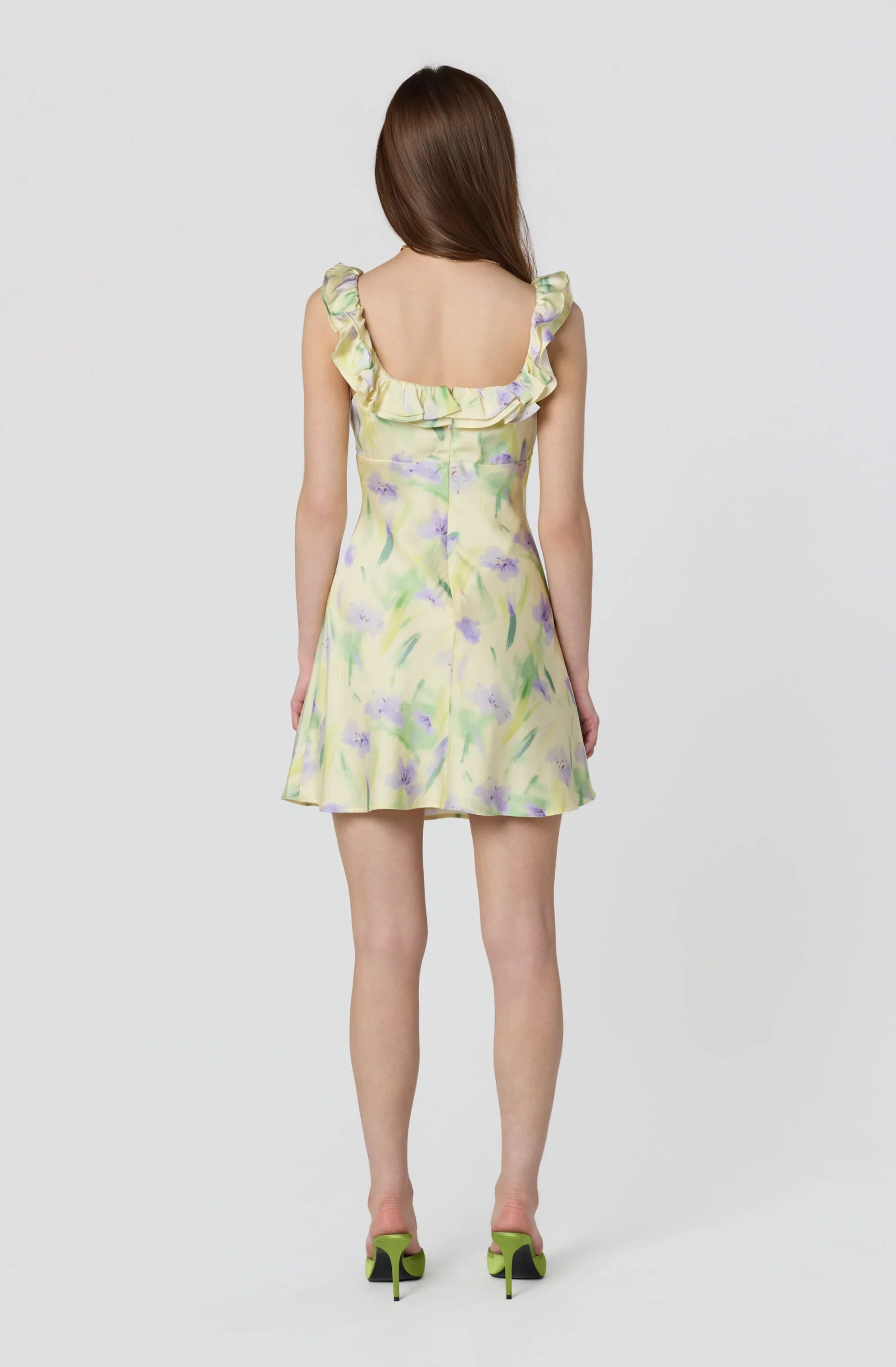 Inixyf Mara Floral Ruffle Mini Dress