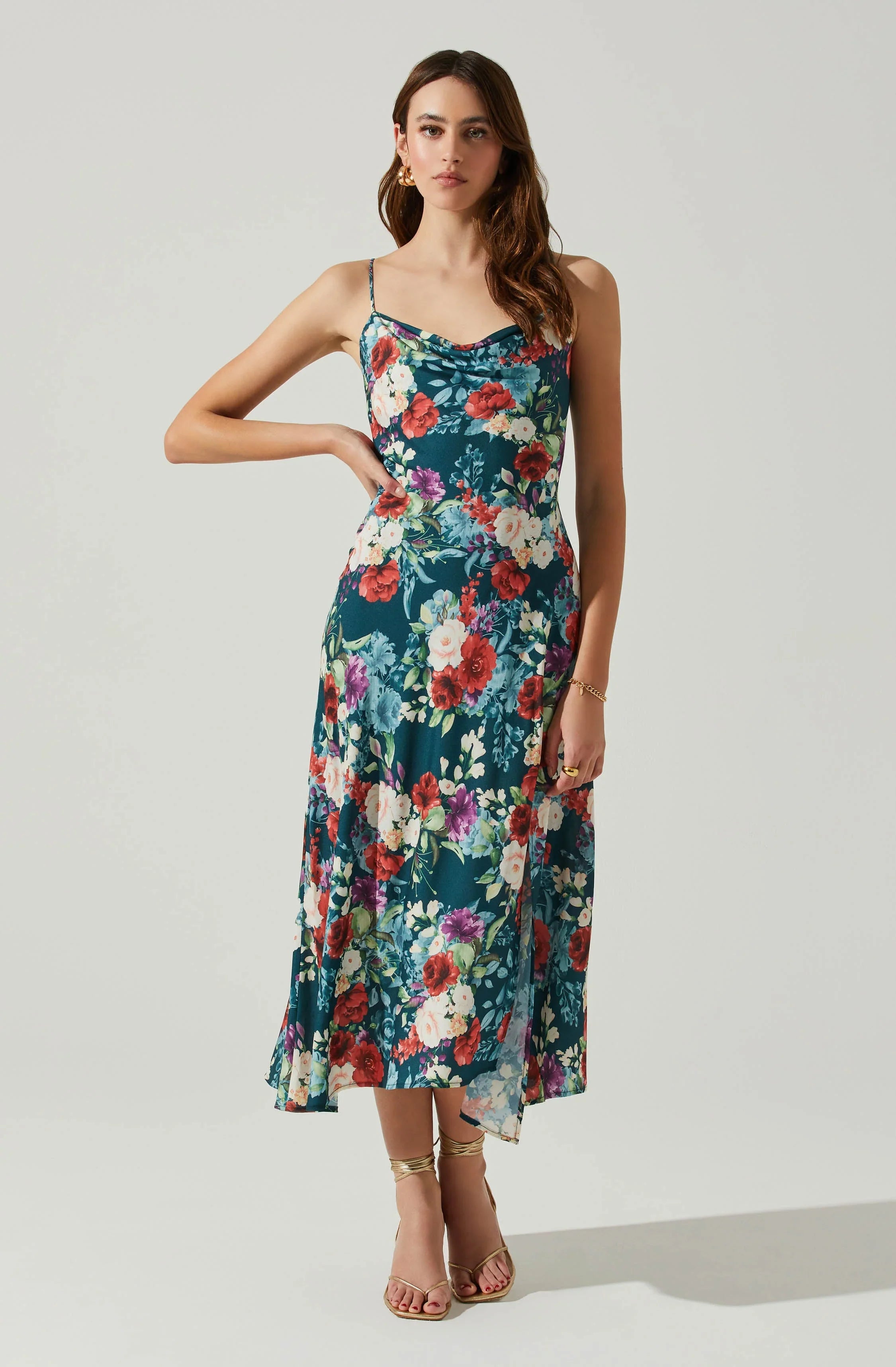 Lbruh Gaia Floral Midi Dress