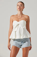 Inixyf Nerina Twist Front Strapless Top