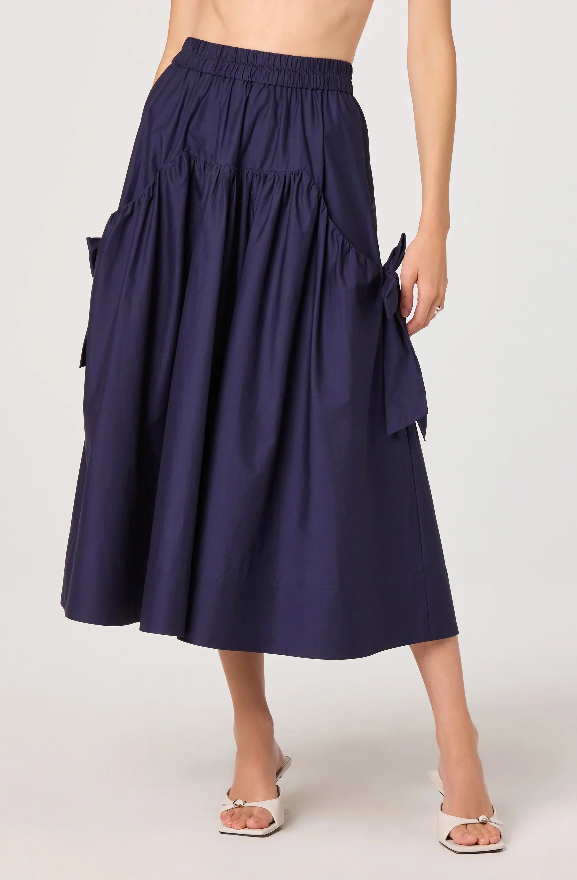 Inixyf Lylah Bow Midi Skirt