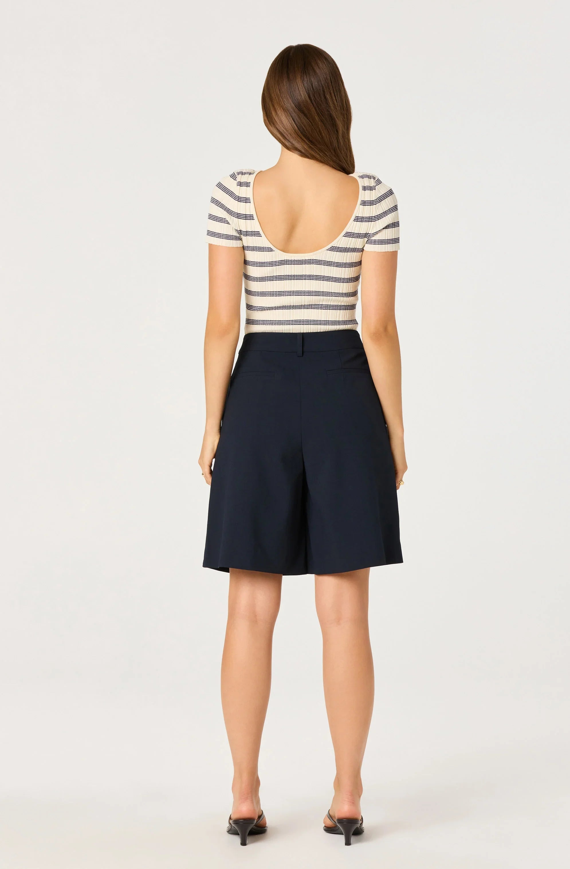Inixyf Quillie Pleated Bermuda Shorts