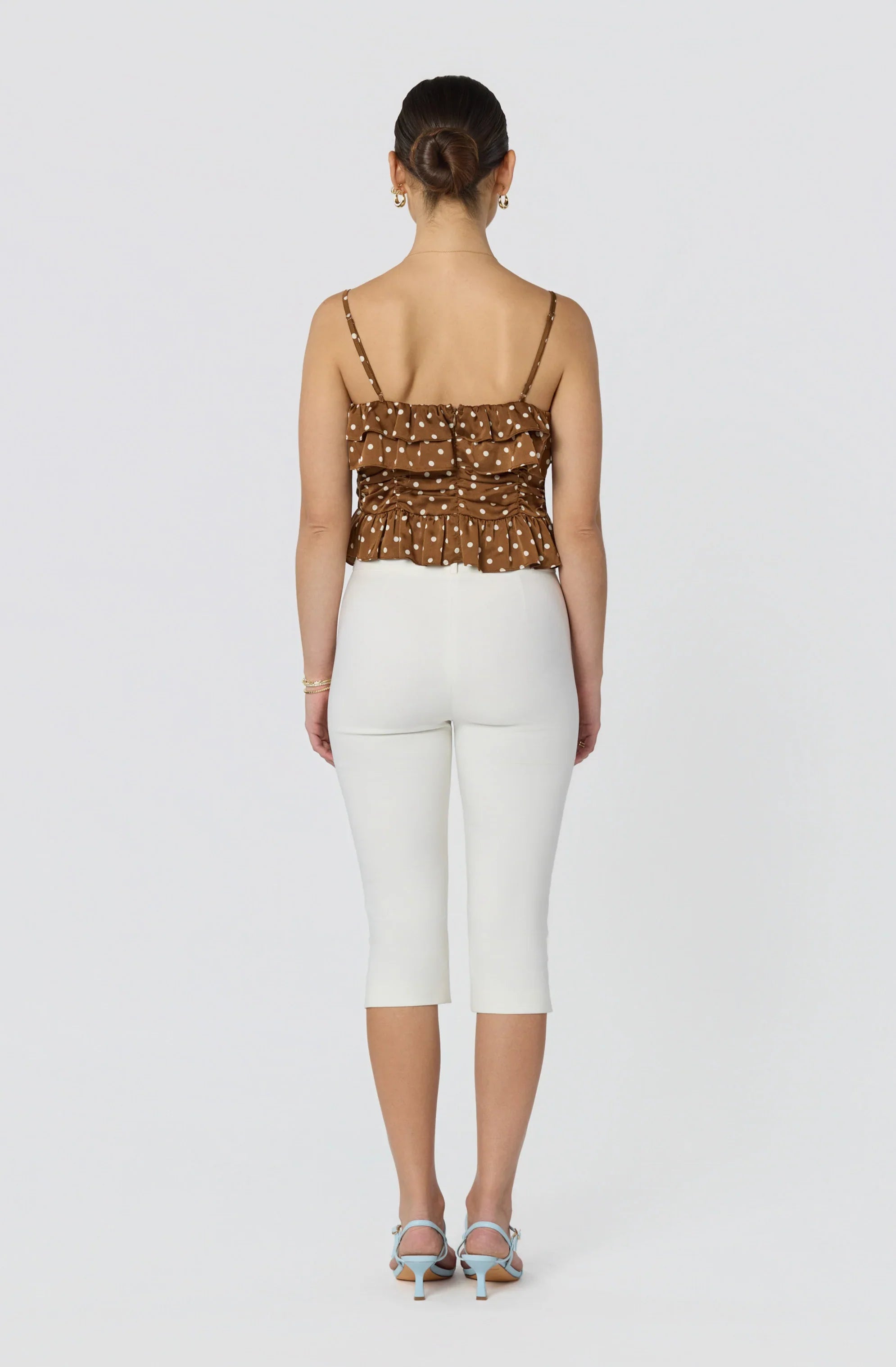 Inixyf Brynn Ruched Peplum Top