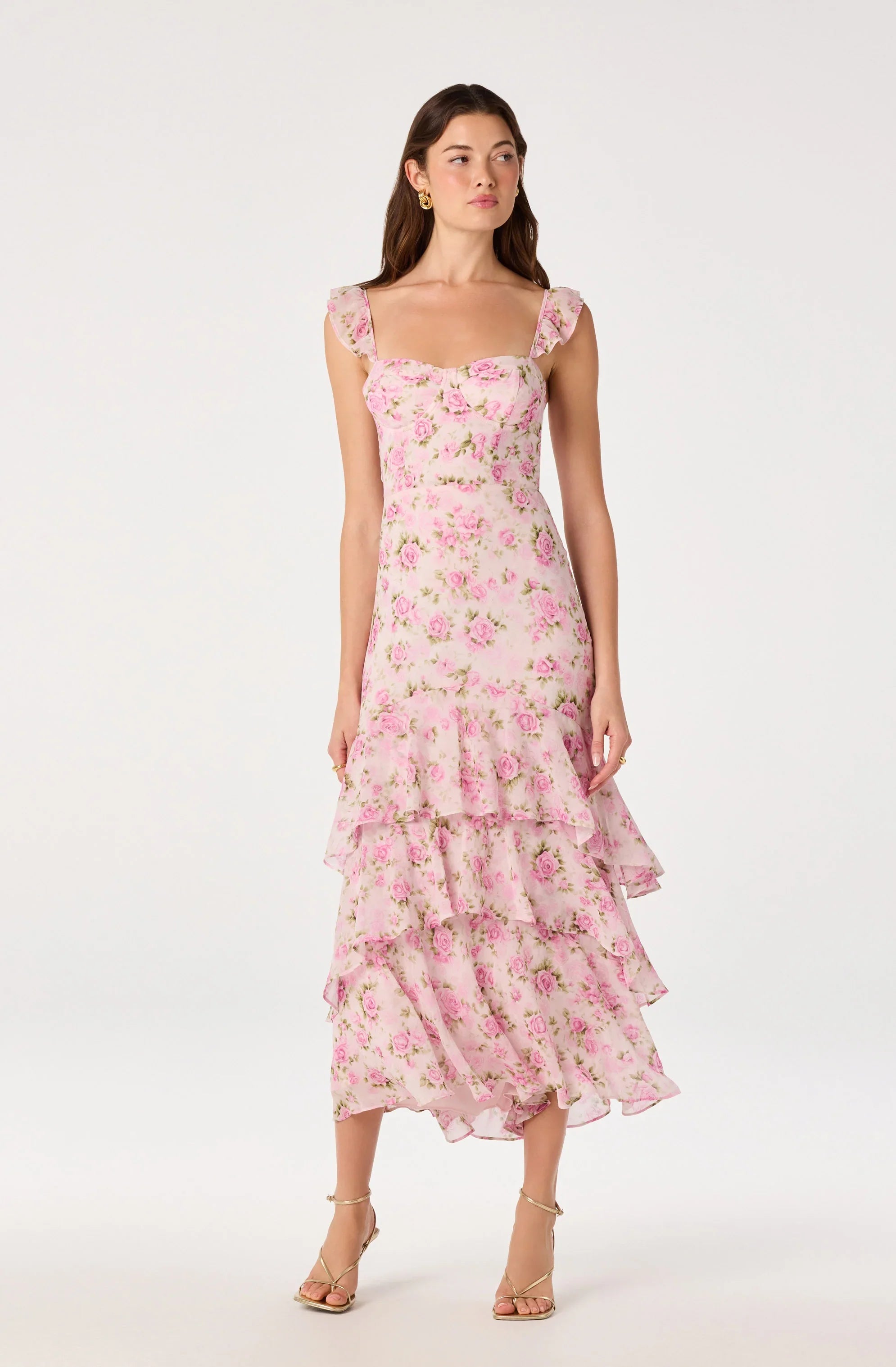 Inixyf Alcina Tiered Midi Dress