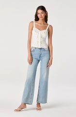 Inixyf Shaya Floral Embroidered Top