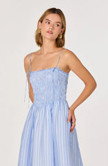 Inixyf Lahela Smocked Midi Dress