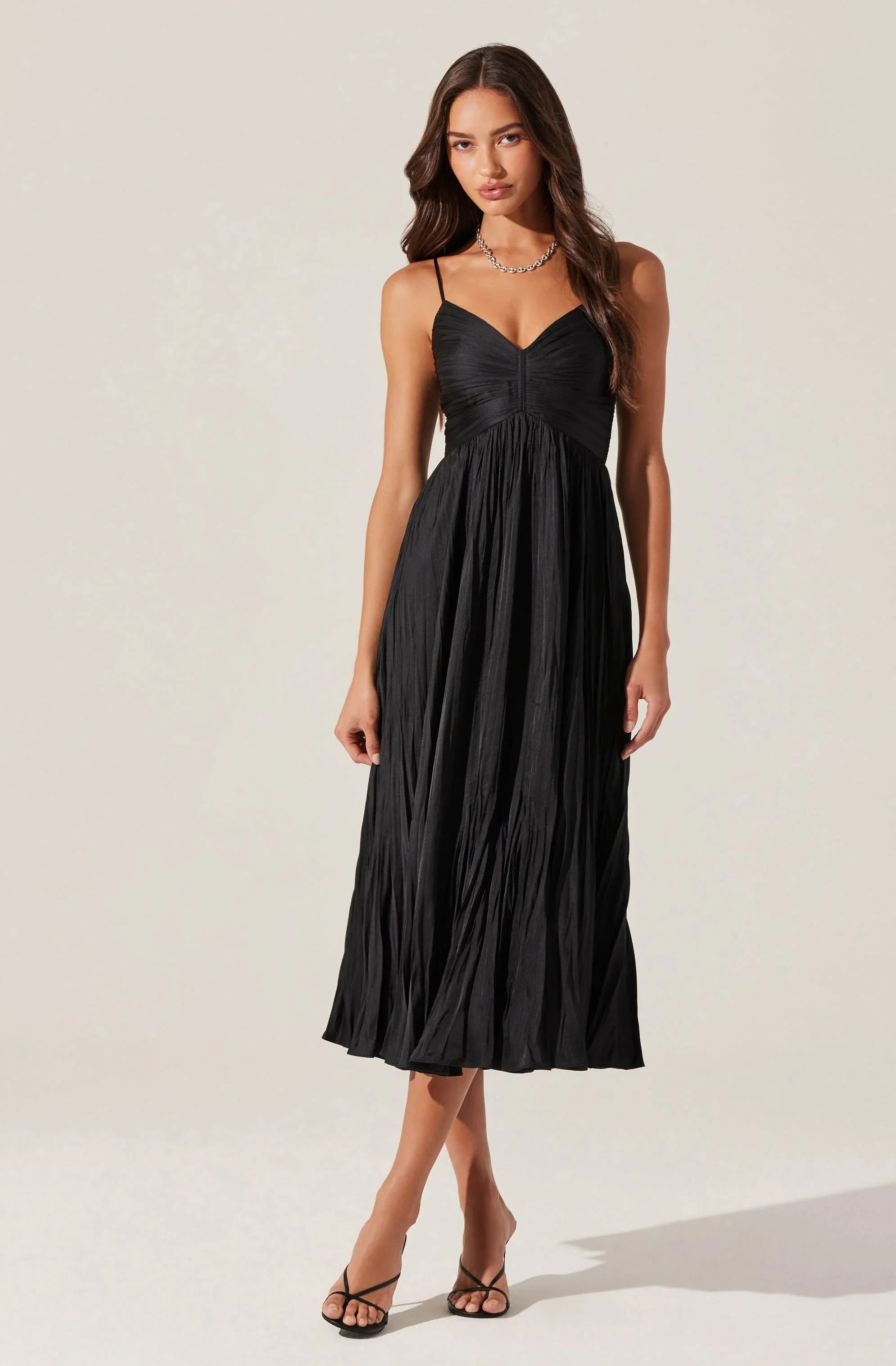 Inixyf Maeve Pleated Midi Dress
