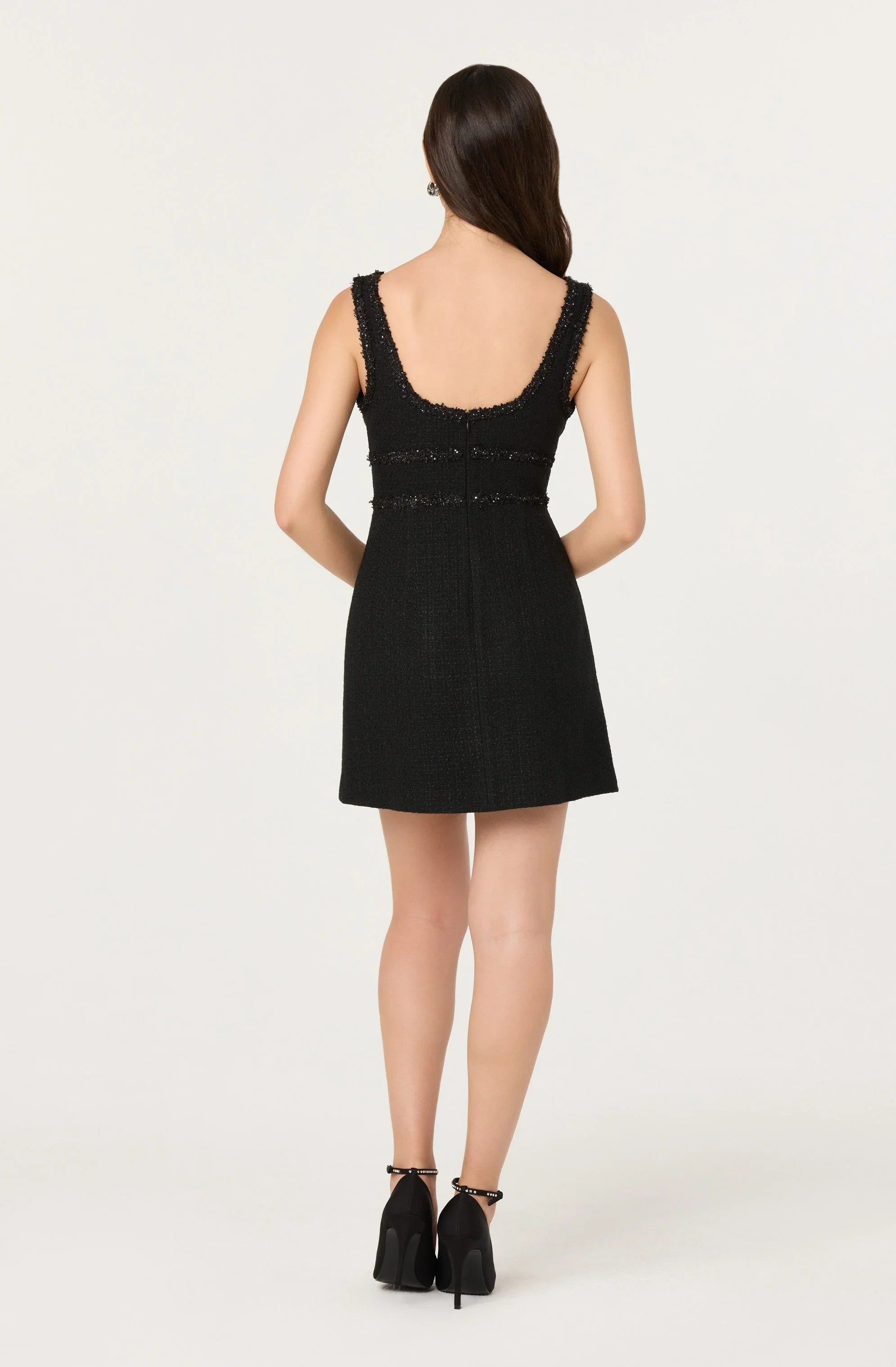 Lbruh Maira Tweed Bow Mini Dress