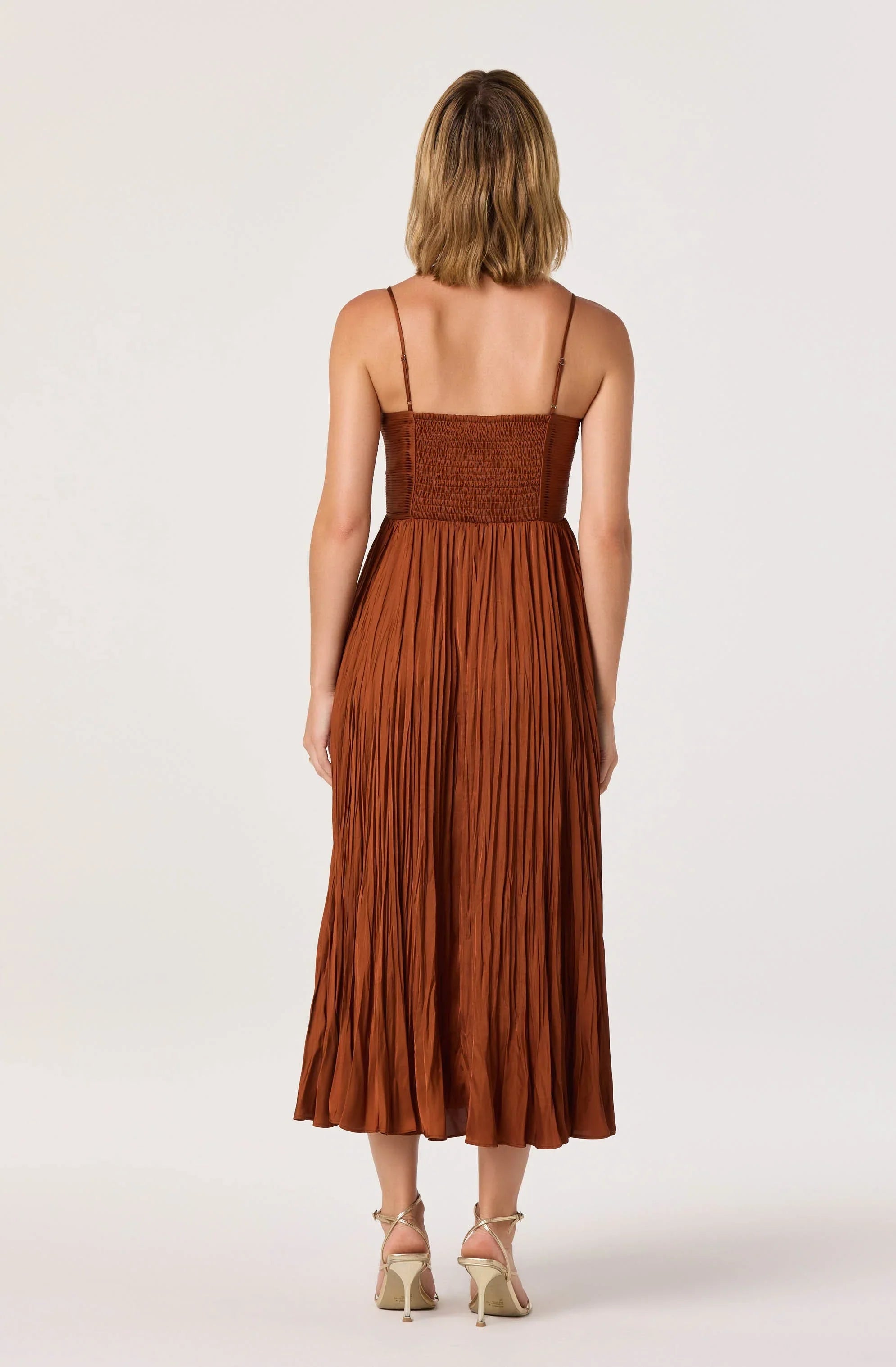 Inixyf Maeve Pleated Midi Dress