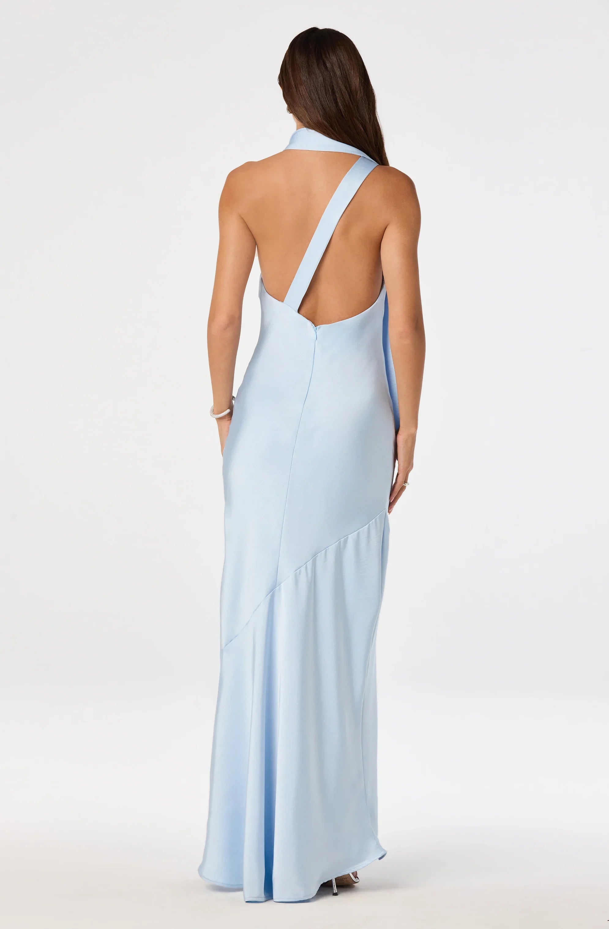 Lbruh Varya Satin Cowl Neck Maxi Dress