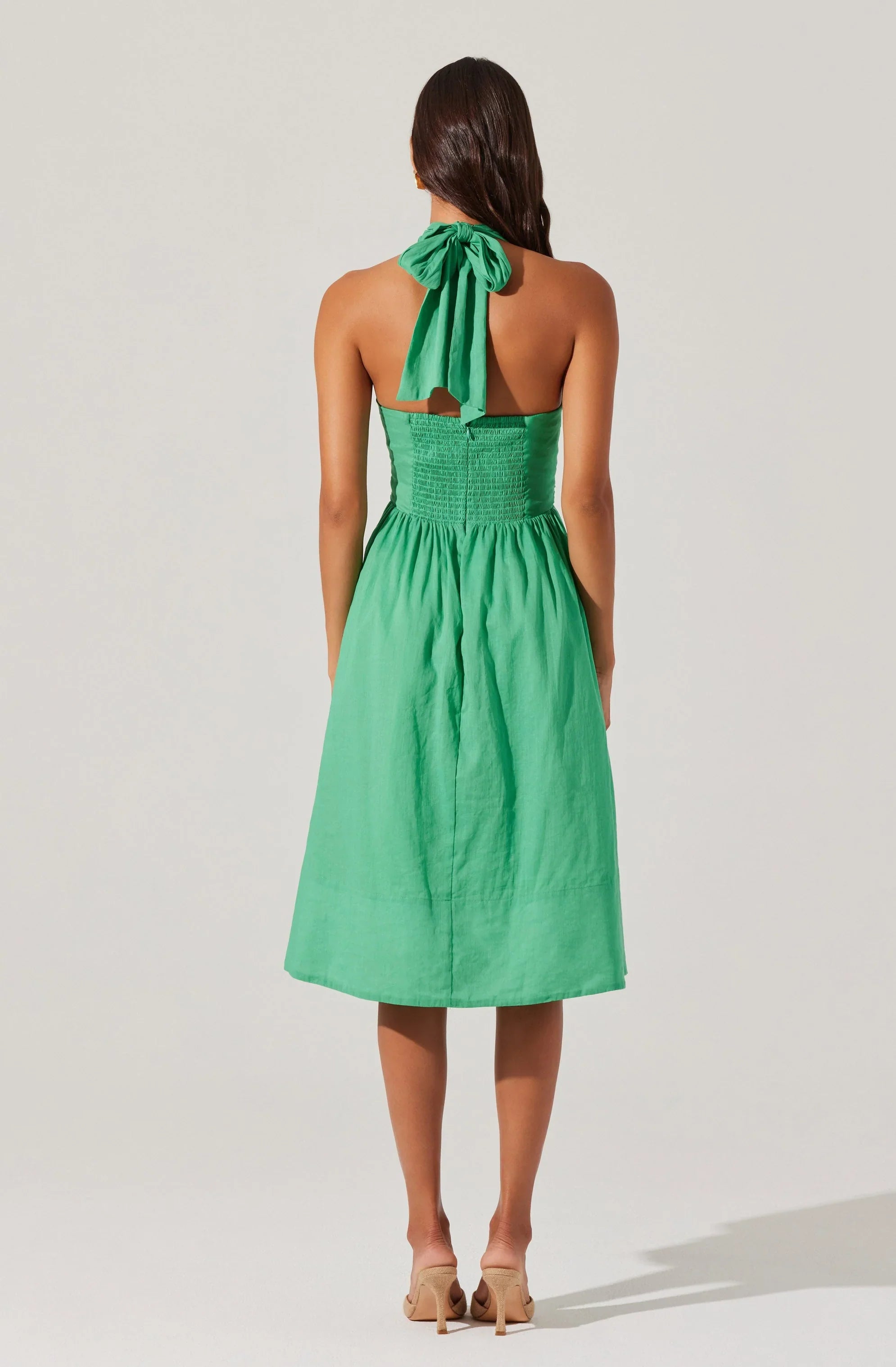 Lbruh Kalia Crossover Halter Mini Dress