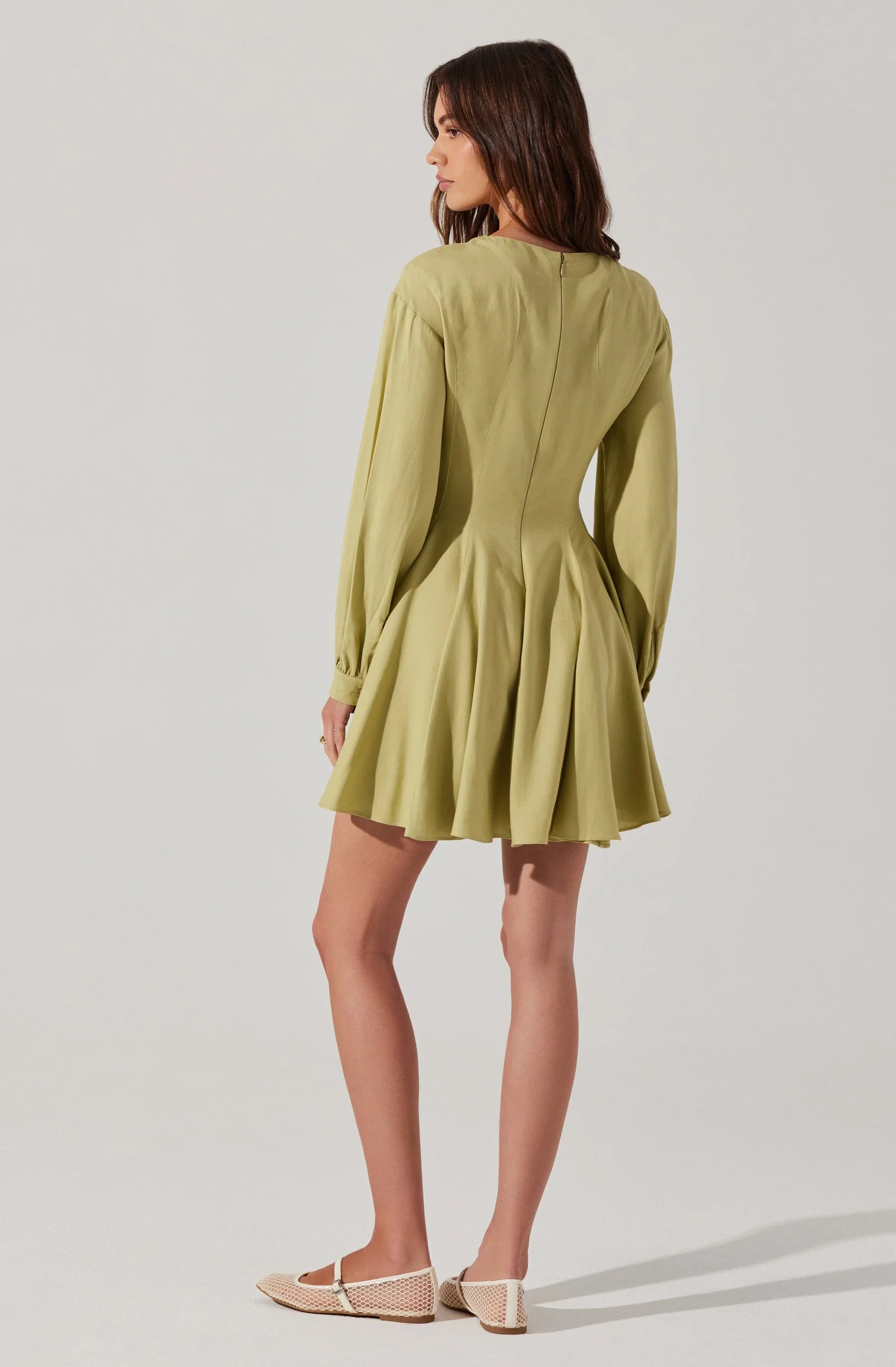 Lbruh Elowyn Linen Blend Skater Dress
