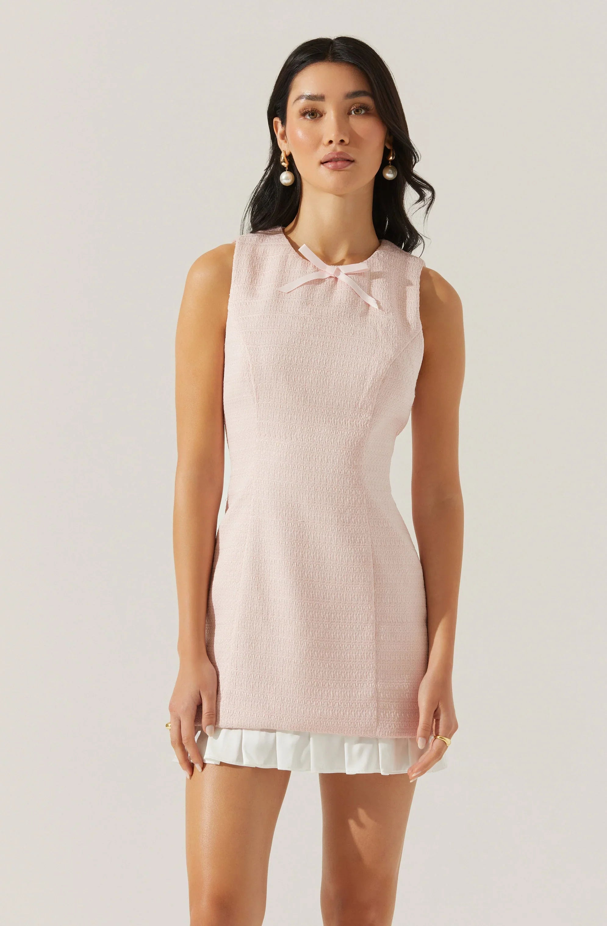 Lbruh Sebrina Tweed Pleated Dress