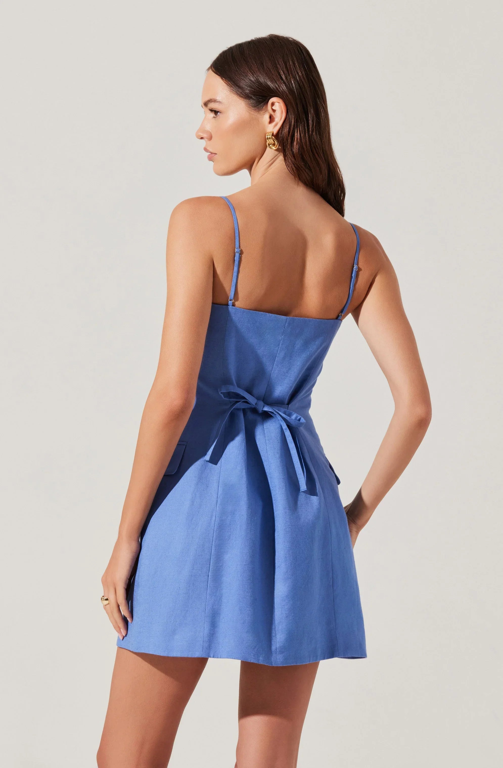 Lbruh Azria Button-Front Wrap Dress