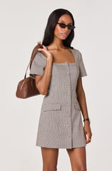 Lbruh Square Neck Blazer Mini Dress