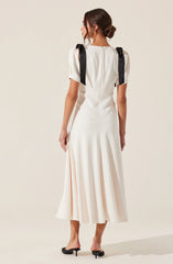 Lbruh Ciela Bow Puff Sleeve Dress