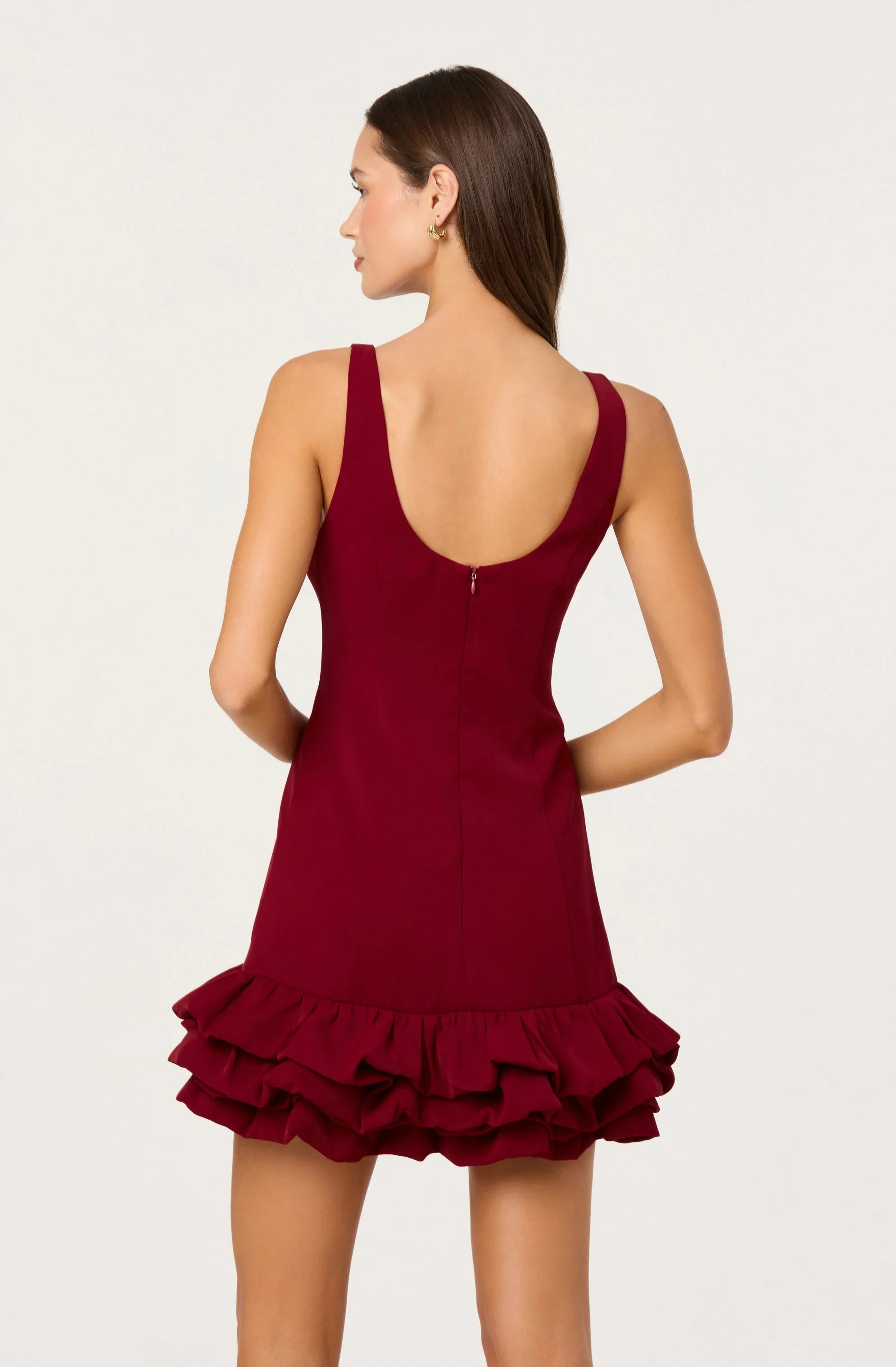 Lbruh Elexis Ruffle Hem Mini Dress