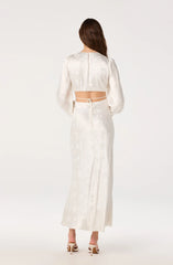 Inixyf Quinn Floral Jacquard Maxi Dress