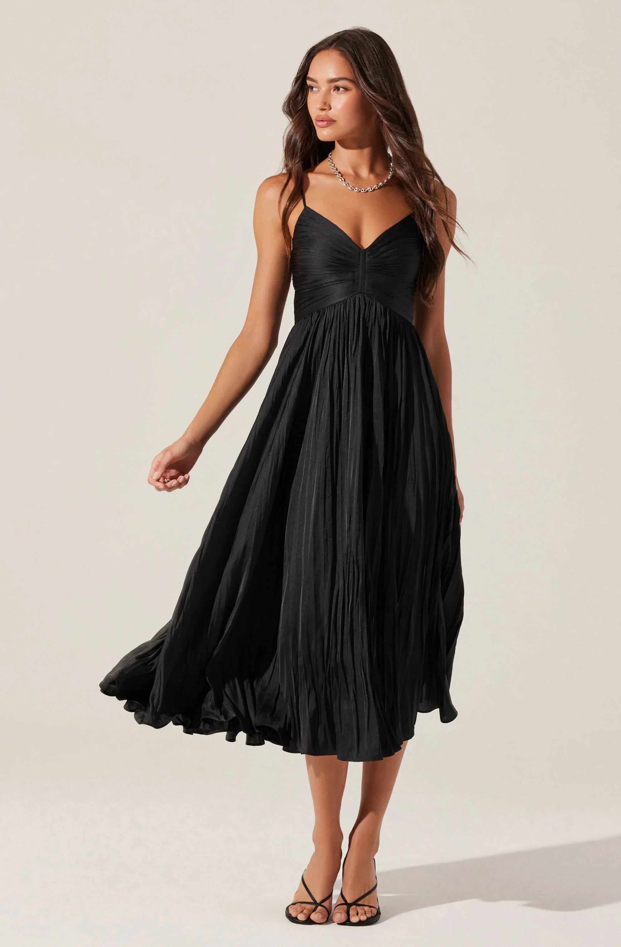 Inixyf Maeve Pleated Midi Dress