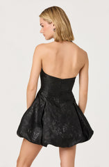 Lbruh Jinx Jacquard Halter Mini Dress