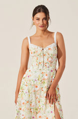Lbruh Julietta Floral Corset Midi Dress