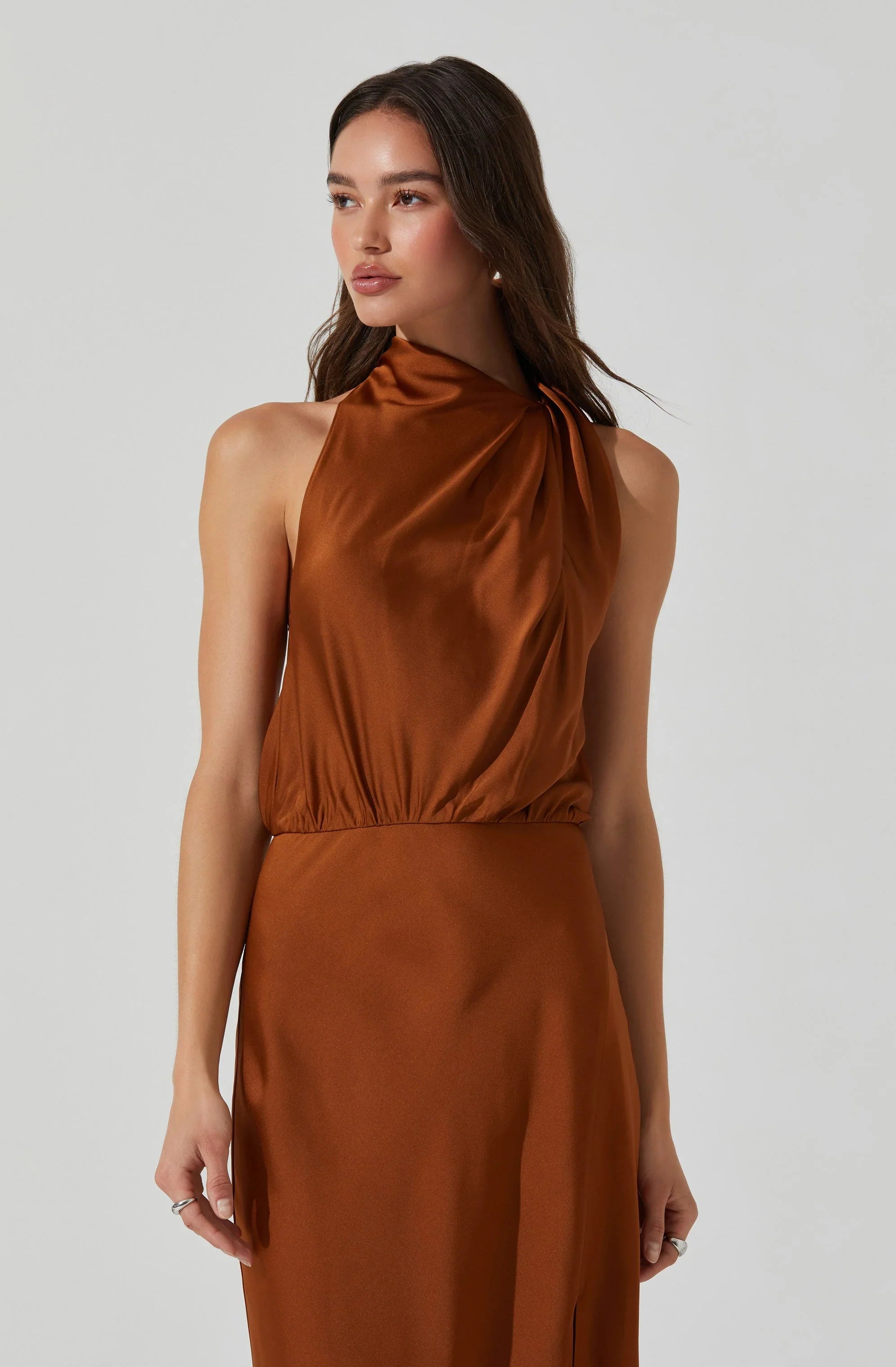 Lbruh Jelyn Satin Midi Dress