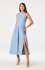 Lbruh Bow Back Apron Midi Dress
