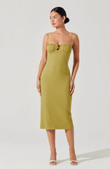 Lbruh Jaida Bustier Bodycon Midi Dress