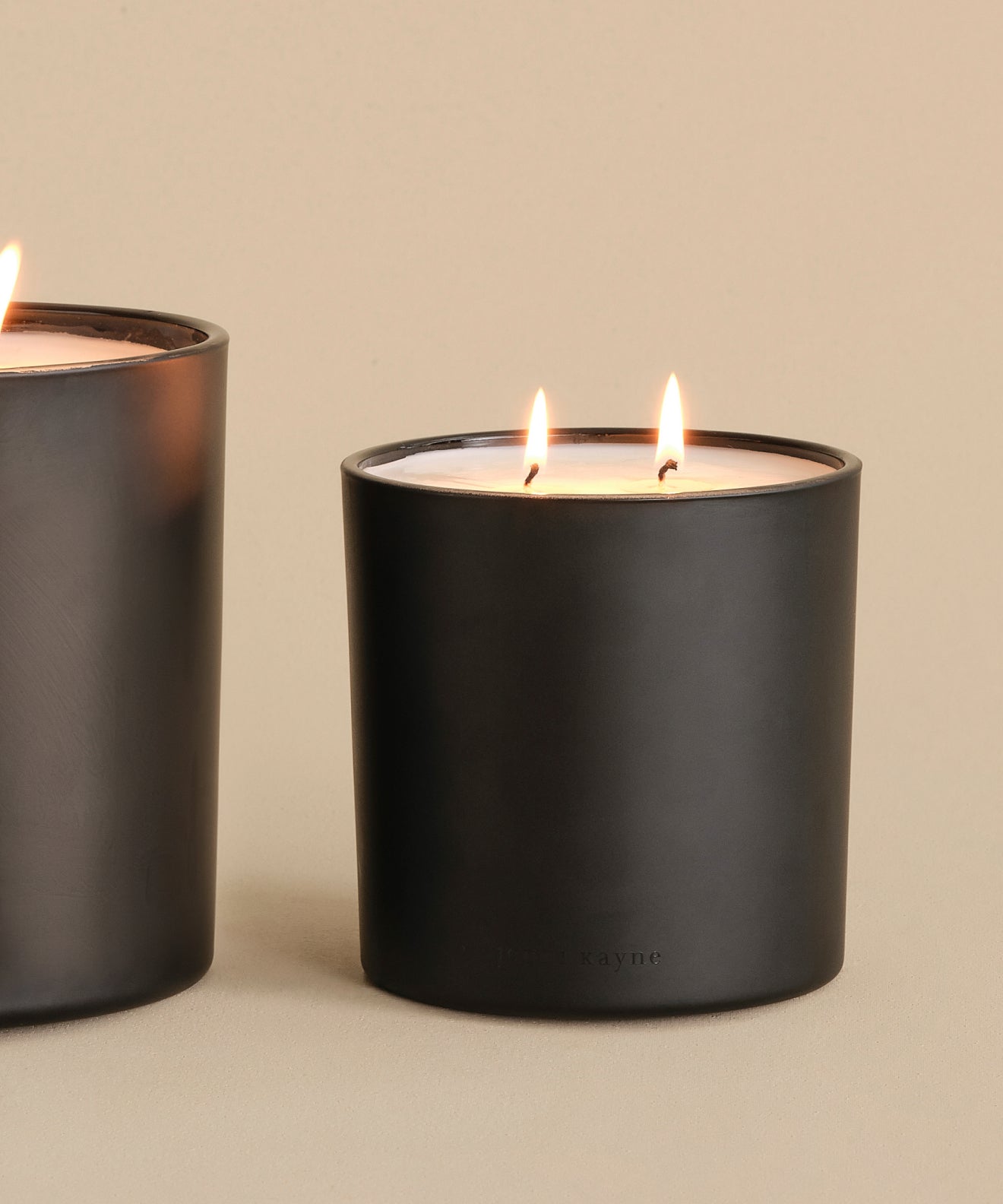 Large Cedar Glass Candle