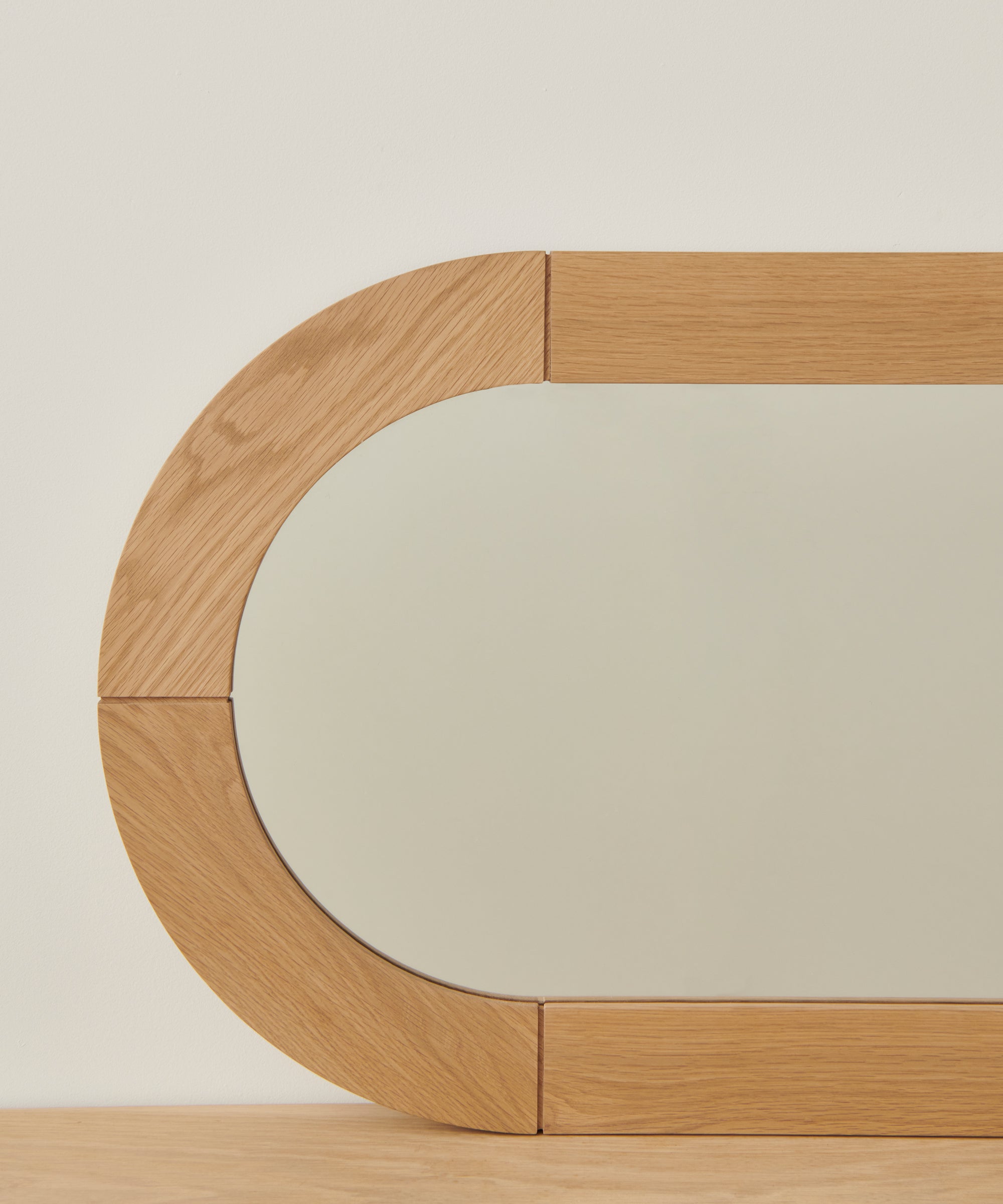 Oak Oval Mirror
